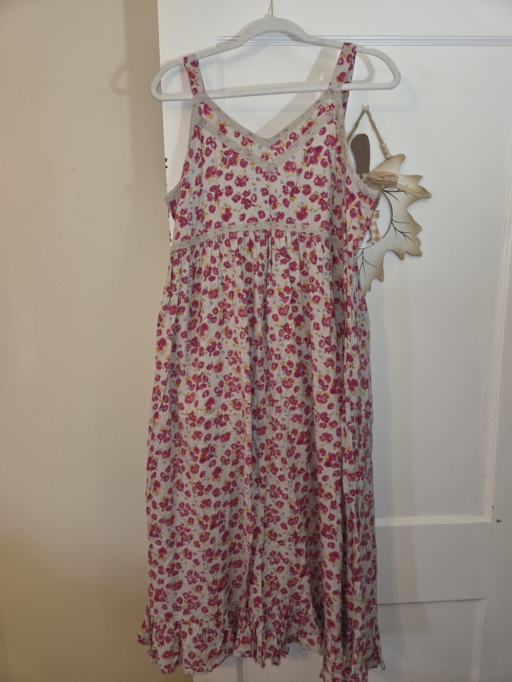 torrid Pink Floral Maxi Dress with Ruffle Hem